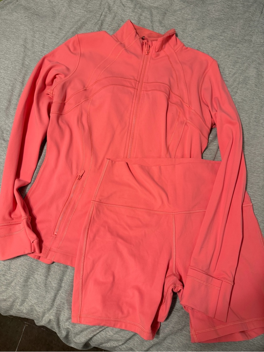 lululemon define Jacket & align Shorts Set